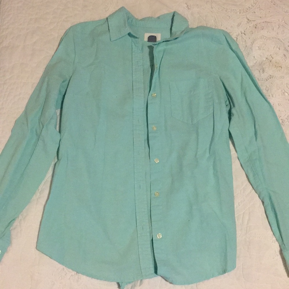 Pastel blue button down